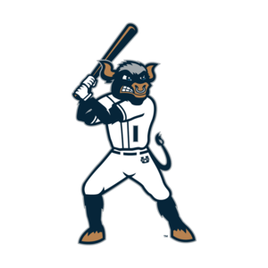 Big Blue Softball Sticker 3 In